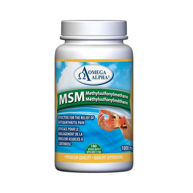 MSM 180 Veg Caps by OmegaAlpha