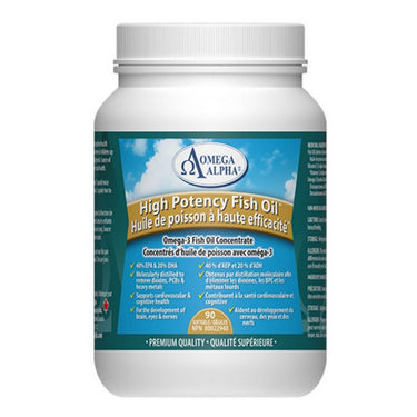 High Potency Fish Oil Concentrate 90 Softgels by OmegaAlpha