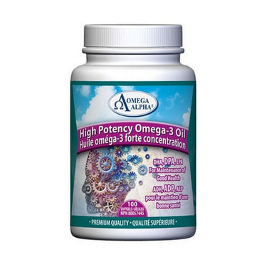 High Potency Omega-3 Oil 100 Softgels by OmegaAlpha