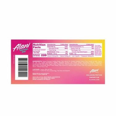 Alani Nu, Protein Bar Peanut Butter And Jelly, 46 Grams (Pack Of 12)
