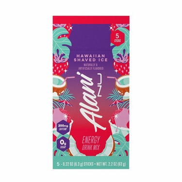 Energy Sticks Hawaiian Shaved Ice 5 Count (Pack of 6) by Alani Nu
