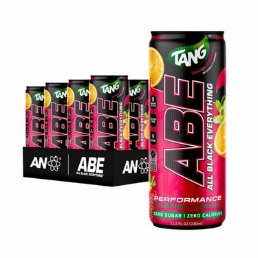 Abe Energy Drink Tang Orange Strawberry 330 Ml (Pack Of 12) by Applied Nutrition