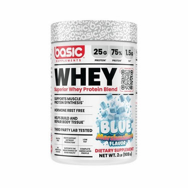 Basic Supplements, Basic Whey Blue Marshmallow, 2 Lbs