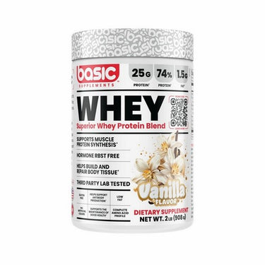 Basic Whey Vanilla 2 Lbs by Basic Supplements