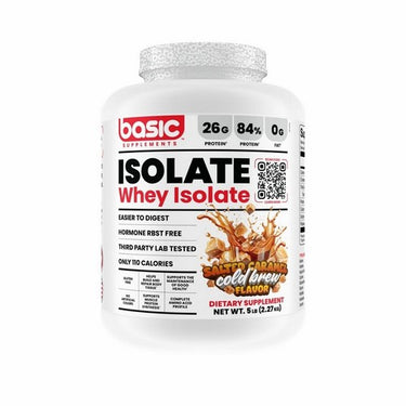Basic Isolate Salted Caramel Cold Brew 5 Lbs by Basic Supplements