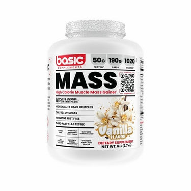 Basic Mass Gainer Vanilla 6 Lbs by Basic Supplements