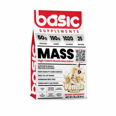 Basic Mass Gainer Vanilla 15 Lbs by Basic Supplements