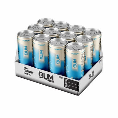 Bum Energy Drink Blue Snow Cone 355 Ml (Pack Of 12) by BUM Energy