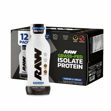 Raw Protein Shake Cookies And Cream 355 Ml (Pack Of 12) by BUM Energy