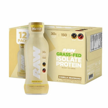 Raw Protein Shake Vanilla 355 Ml (Pack Of 12) by BUM Energy
