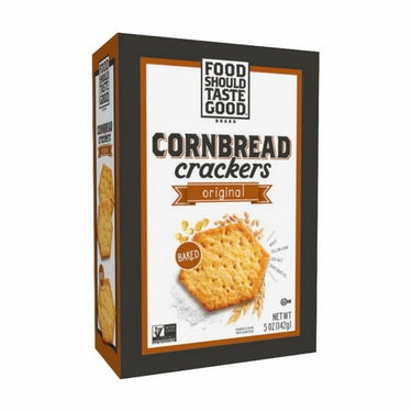 Pita Cornbread Crackers 5 Oz (Case Of 6) by Food Should Taste Good