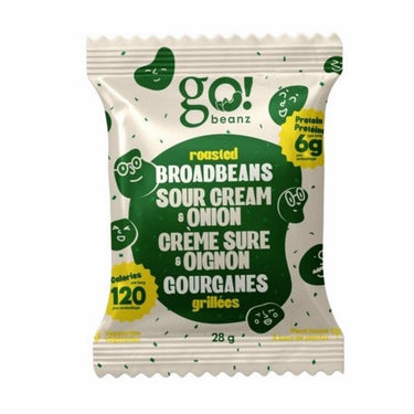 Go Nutrition Broad Beanz Sour Cream And Onion 28 Grams (Pack Of 24) by Go! Krisp