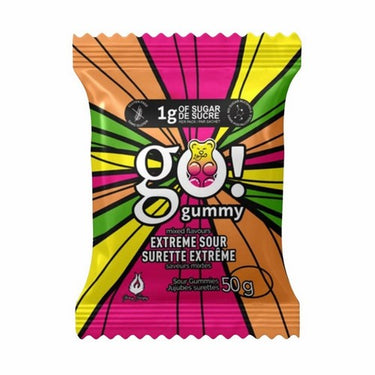 Go Nutrition Go Gummies Extreme Sour 50 Grams (Pack Of 12) by Go! Krisp