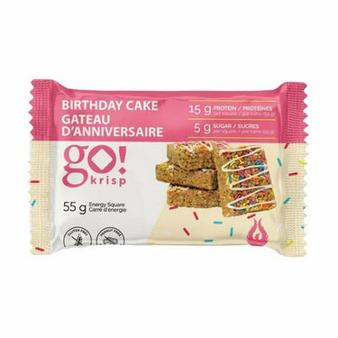 Go Nutrition Birthday Cake 55 Grams (Pack of 12) by Go! Krisp