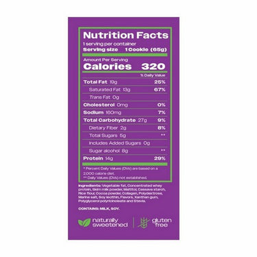 Hangryboy, Protein Cookies Chocolate Malted Milk, 65 Grams (Pack Of 12)