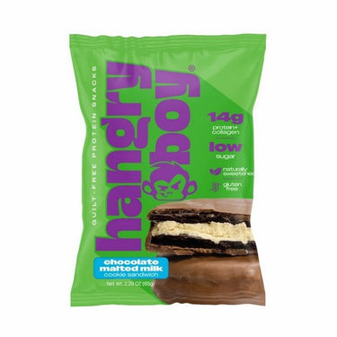 Hangryboy, Protein Cookies Chocolate Malted Milk, 65 Grams (Pack Of 12)