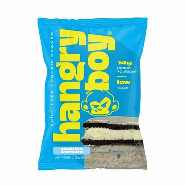 Protein Cookies Cookies And Cream 65 Grams (Pack Of 12) by Hangryboy