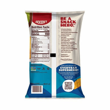 Jacksons Chips, Chips In Avocado Oil Sea Salt, 142 Grams (Pack Of 12)