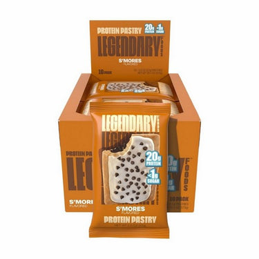 Protein Pastry S'Mores Pastries 61 Grams (Pack Of 10) by Legendary Foods