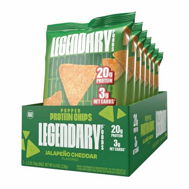 Protein Chips Jalapeno 34 Grams (Case Of 7) by Legendary Foods