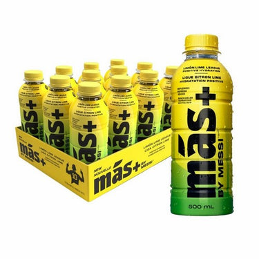 Mas+ Hydration By Messi Limon Lime League 500 Ml (Pack Of 12) by Mas+ By Messi