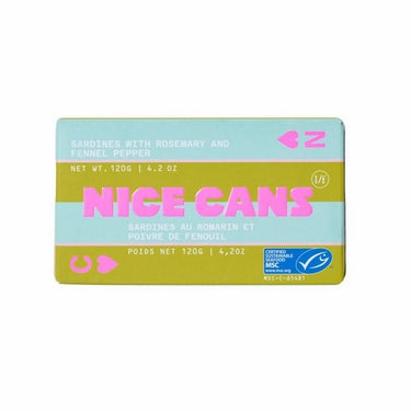 Sardines With Rosemary And Fennel Pepper 120 Grams (Pack Of 8) by Nice Cans