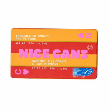 Sardines In Tomato And Peppers 120 Grams (Pack Of 8) by Nice Cans