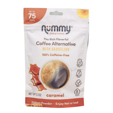 Herbal Coffee Alternative Caramel 150 Grams (Case Of 10) by Nummy Creations