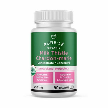 Pure-le, Organic Organicaps Milk Thistle, 200 Count
