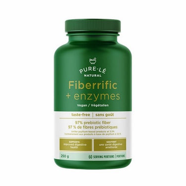 Pure-le, Natural Fiberrific + Enzymes, 250 Grams