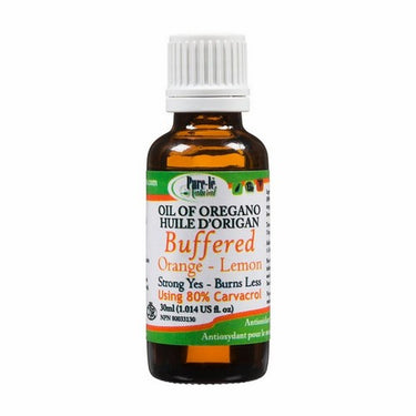 Natural Buffered Oil Of Oregano Orange Lemon 30 Ml by Pure-le