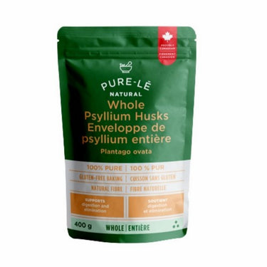 Natural Whole Psyllium Husks 400 Grams by Pure-le