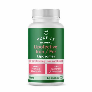 Natural Lipofective Iron Caps 60 Count by Pure-le