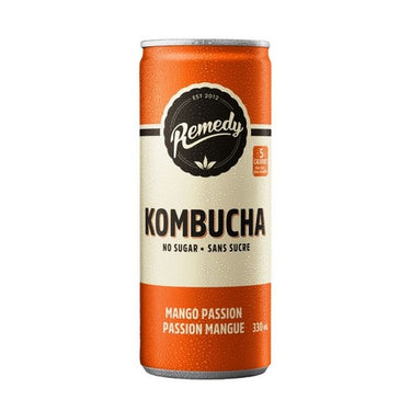 Remedy Drinks, Kombucha Mango Passion, 330 Ml (Pack Of 12)