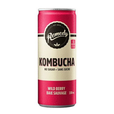 Remedy Drinks, Kombucha Wild Berry, 330 Ml (Pack Of 12)
