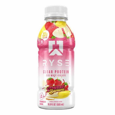 Ryse Clear Whey Strawberry Banana 500 Ml (Pack Of 12) by Ryse Supplements