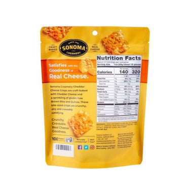 Sonoma Creamery, Sonoma Creamery Cheese Crisps Cheddar, 64 Grams (Case Of 6)