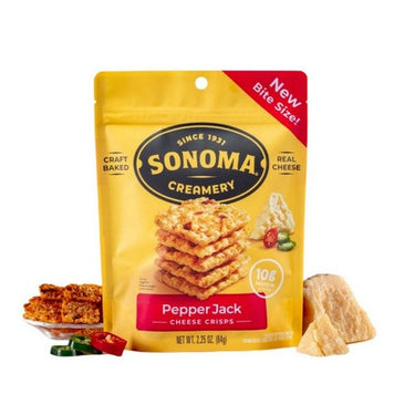 Sonoma Creamery, Sonoma Creamery Cheese Crisps Pepperjack, 64 Grams (Case Of 6)