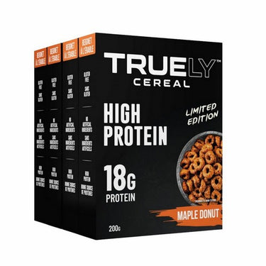 High Protein Cereal Maple Donut 200 Grams (Case Of 6) by Truely Cereal