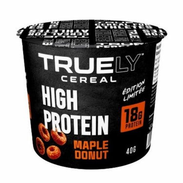 Truely Cereal, Cups Maple Donut, 40 Grams (Pack Of 12)