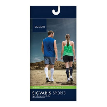 Athletic Unisex Calf High Compression Socks 15-20 MM Medium Black 1 Pair by Sigvaris