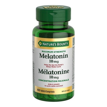 Maximum Strength Melatonin 60 Tabs by Nature's Bounty