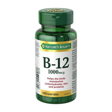 Nature's Bounty, Vitamin B12, 1000 Mcg, 100 Coated Tabs