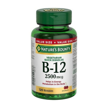 Nature's Bounty, Vitamin B12, 2500 Mcg, 120 Tabs