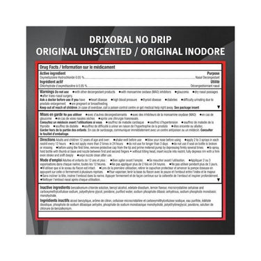 No Dip Nasal Decongestant Spray Original Unscente 15 Ml by Drixoral