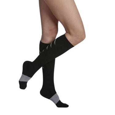 Athletic Unisex Calf High Compression Socks 15-20 MM X Large Black 1 Pair by Sigvaris