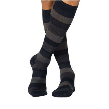 Sigvaris, Calf High Navy Stripe 15-20 MMHG Size A, 1 Pair
