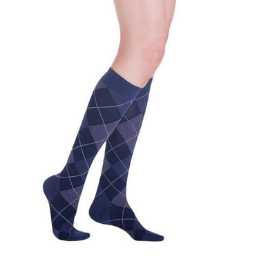 Sigvaris, Calf High Purple Argyle 15-20 MMHG Size C, 1 Pair
