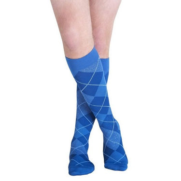 Sigvaris, Calf High Royal Blue Argyle 15-20 MMHG Size A, 1 Pair