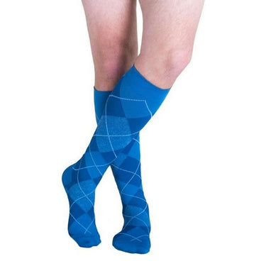 Sigvaris, Calf High Royal Blue Argyle 15-20 MMHG Size C, 1 Pair